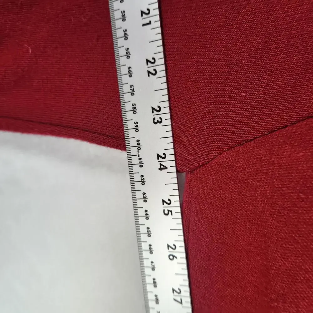 Lee‎ Sport Red V Neck Sweater Mens XL USA Made Lightweight Knit Pullover